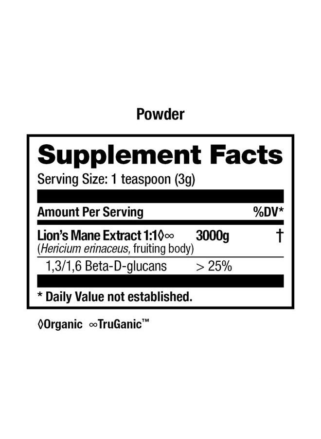 HEALTHFORCE SUPERFOODS Integrity Extracts Lion's Mane - 150 g Powder  - Image 2