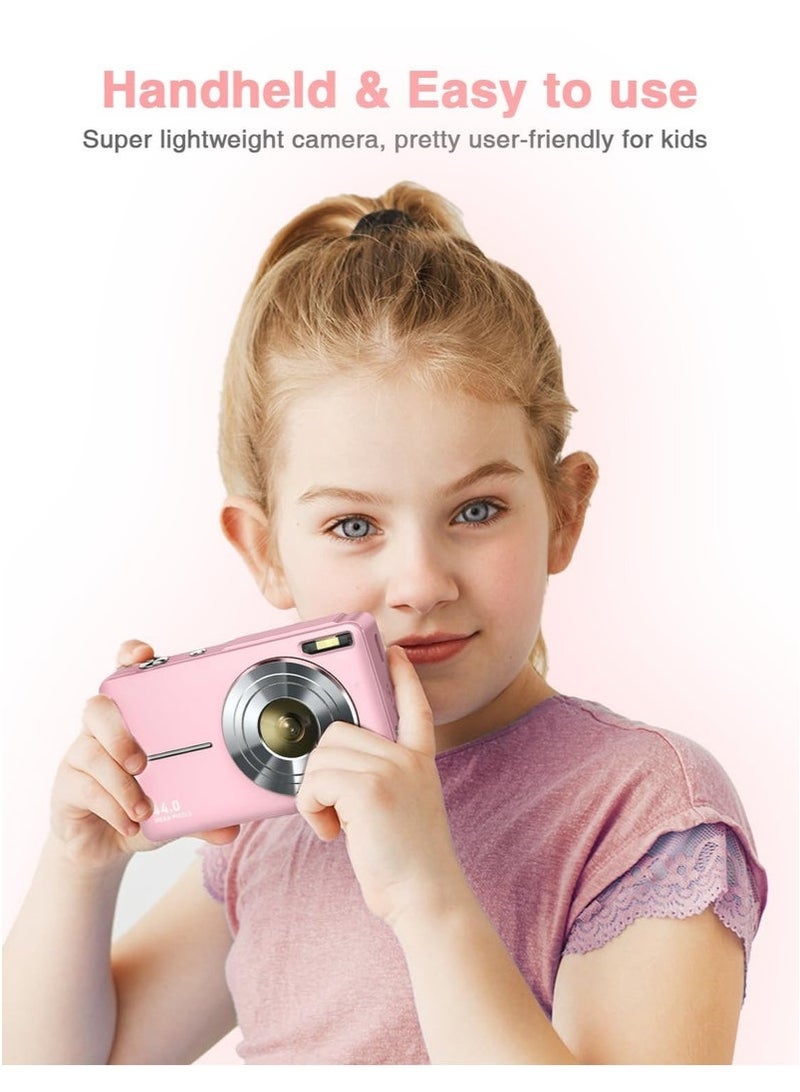 ASIV Digital Camera, FHD 1080P Kids Camera 44MP Point and Shoot Digital Cameras with 32GB SD Card, 16X Zoom, Lanyard - Image 4