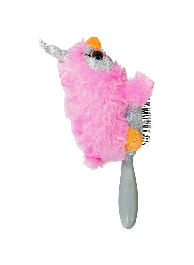 Wet Brush Plush Kid's Detangler (Penguin Unicorn) with Soft IntelliFlex Bristles for All Hair Types, Multicolor - Image 2