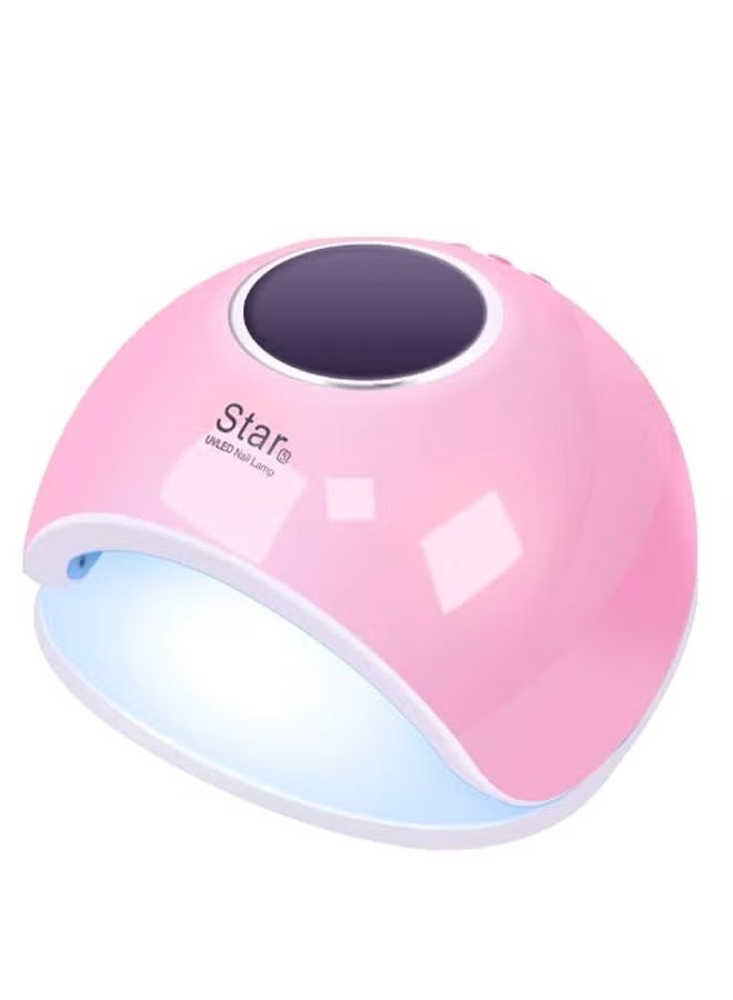 ORiTi مجفف أظافر بمصباح LED معالج بالأشعة فوق البنفسجية مع مستشعر وردي/أزرق/أبيض - Image 1