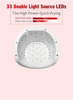ORiTi UV Curing LED Lamp Nail Dryer With Sensor Pink/Blue/White  - Image 3