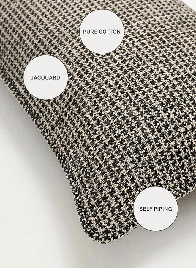 KNOT HOME Cushion Hugo Steele II (with filler) Pillow Knot Home Cover Set for Modern Sofa Contemporary Living Room Bedroom and Office Soft Washable