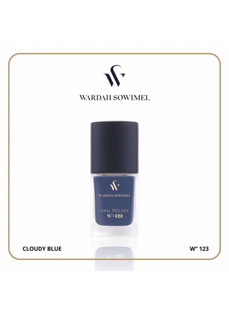 وردة صويمل طلاء أظافر من وردة صويمل - كلاودي بلو - W123 - Image 2