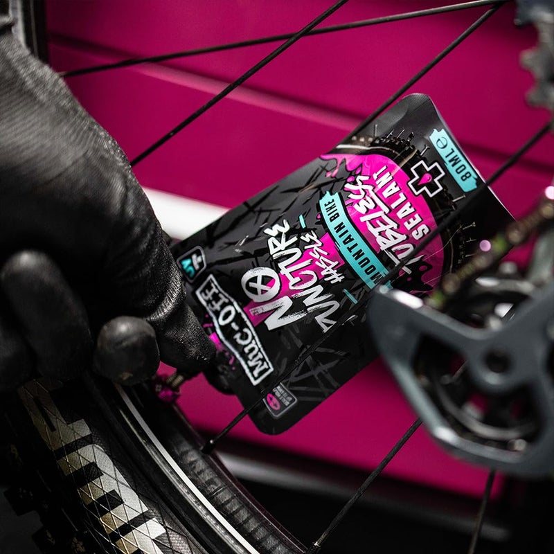 Muc Off Muc-Off No Puncture Hassle Tubeless Sealant, 1 Liter - Advanced Bicycle Tyre Sealant with UV Tracer Dye That Seals Tears and Holes Up to 6mm (1 Liter (Pack of 1)) - Image 3