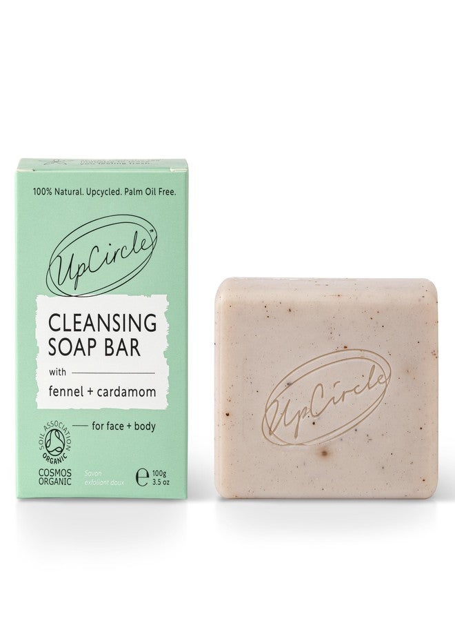 UpCircle Fennel + Cardamom Chai Soap Bar 3.5oz - Certified Organic Vegan Cleanser For Face And Body - Green Clay, Glycerin + Shea Butter Draw Toxins From Pores - Palm Oil Free - Image 1