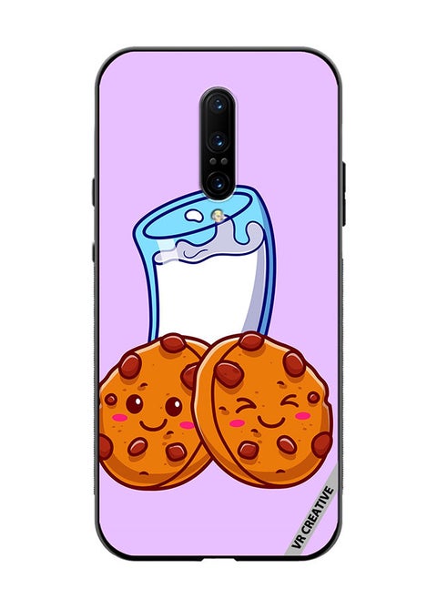 Protective Case Cover For OnePlus 7 Pro Milk And Cookies Design Multicolour