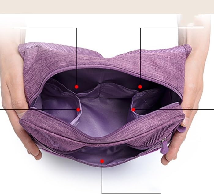 Travel Wash Bag Cosmetic Bag Large Capacity Multifunctional Storage Bag Travel Storage(D) - Image 5