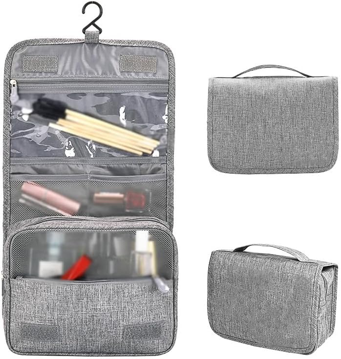 Travel Wash Bag Cosmetic Bag Large Capacity Multifunctional Storage Bag Travel Storage(D) - Image 2