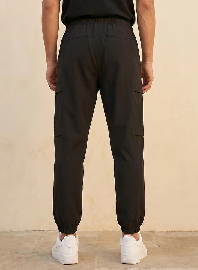 Kappa BLACK Kappa 2 Way Stretch Cargo Joggers for Men | Best Price UAE