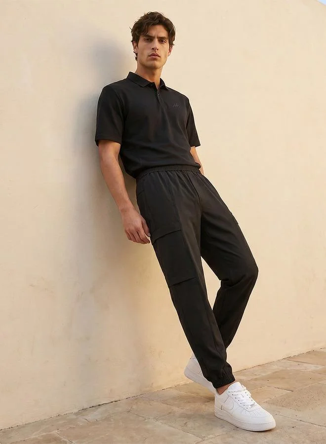 Kappa BLACK Kappa 2 Way Stretch Cargo Joggers for Men | Best Price UAE