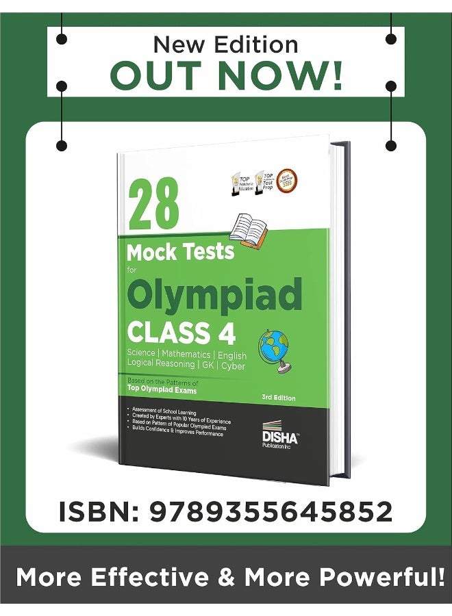 28 Mock Test Series for Olympiads Class 4 Science, Mathematics, English, Logical Reasoning, Gk & Cyber - Image 2