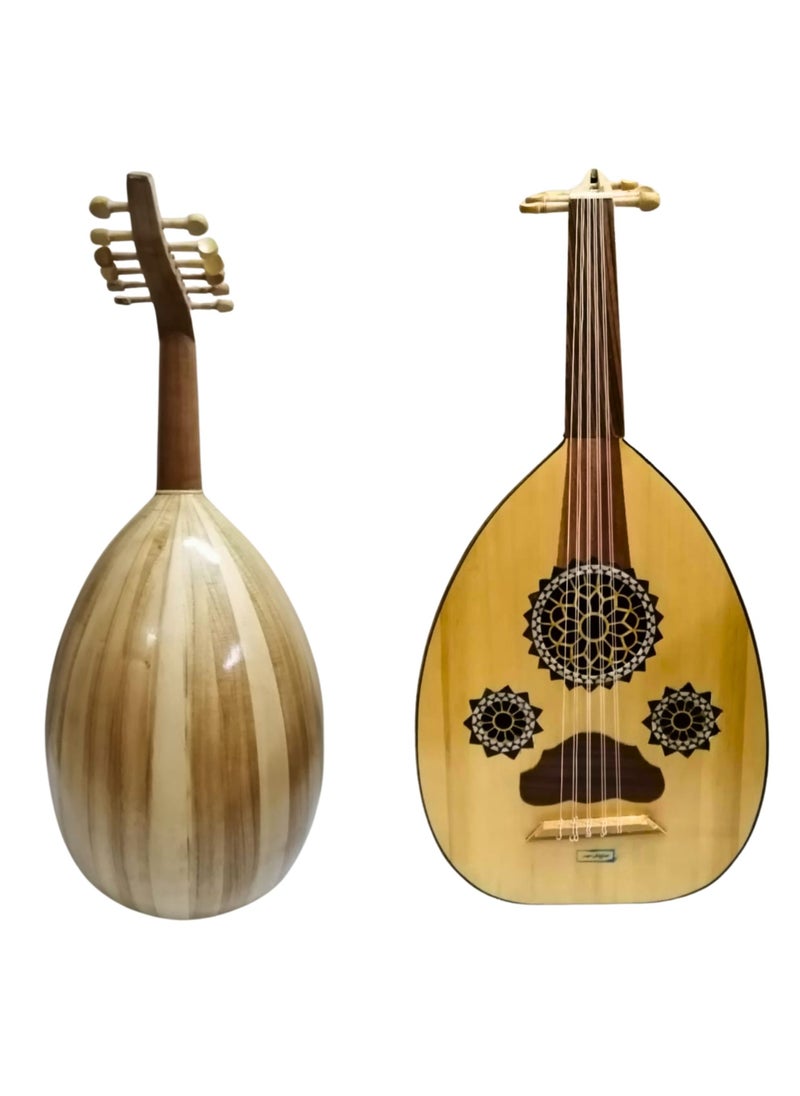 موسيقى الكرز - عود تعليمي موسيقي خشب مع شنطة و 2 ريشة - Image 1