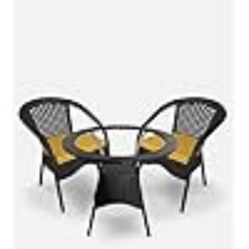 PRIME PIGEON Patio D8 Outdoor Furniture GardenPatio 2Seating Set 21 2 Chairs 1 Table Set Balcony Furniture Coffee Table Set with Cushion