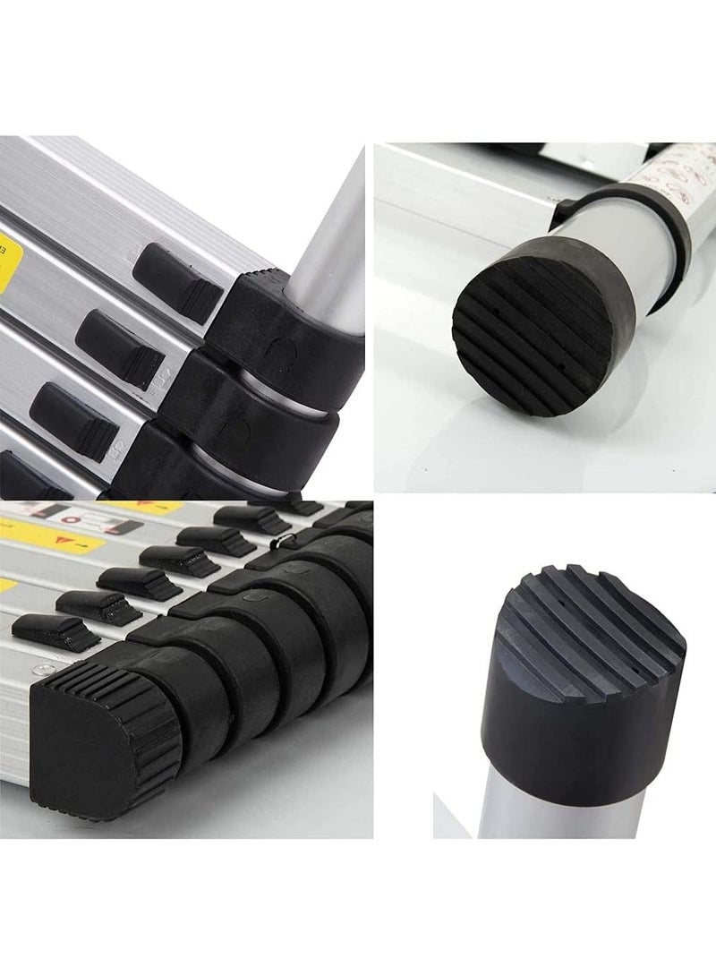 Aluminum Telescopic Folding Ladder – 2.6m Extendable Loft Ladder, EN131 Certified, Max Load 150kg - Image 3