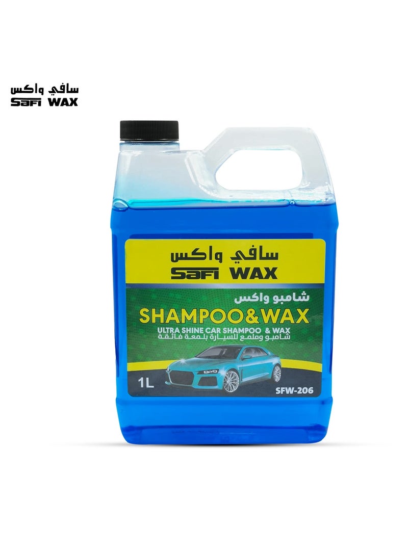Safi WAX Wax & Shampoo Ultra Shine Car Shampoo Wax Car Washing Shampoo 1 Litre - Image 3