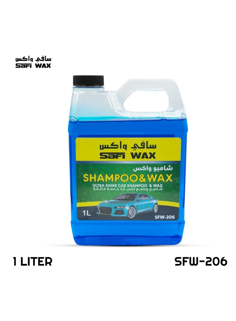 Safi WAX Wax & Shampoo Ultra Shine Car Shampoo Wax Car Washing Shampoo 1 Litre - Image 2