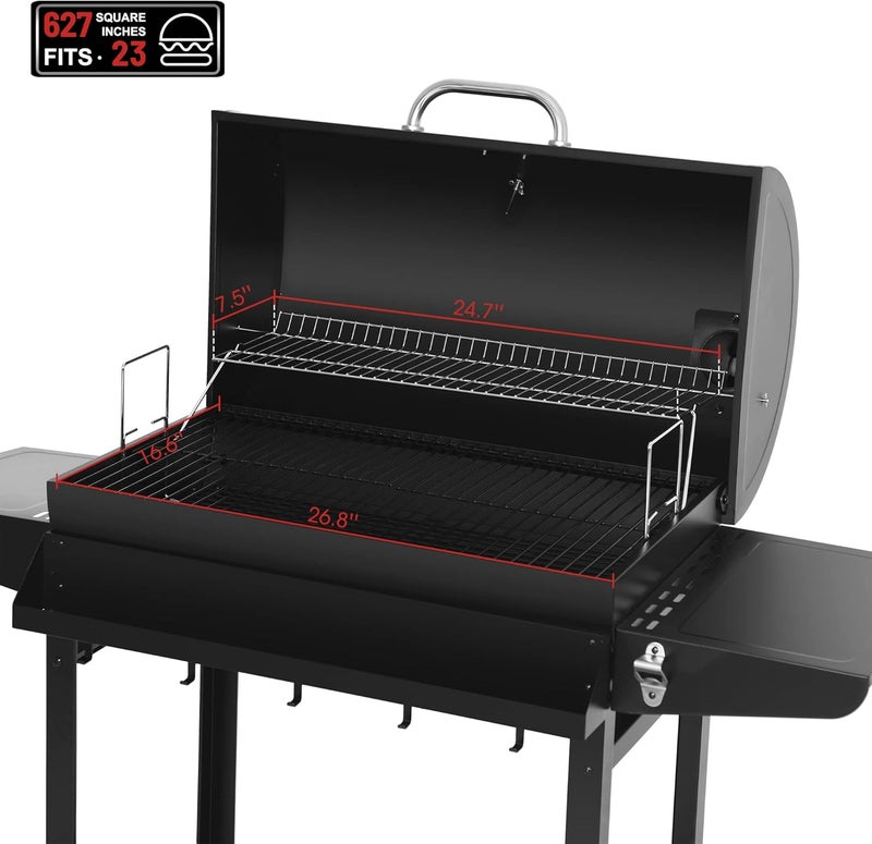 Royal Gourmet 30-Inch Barrel Charcoal Grill - Image 4