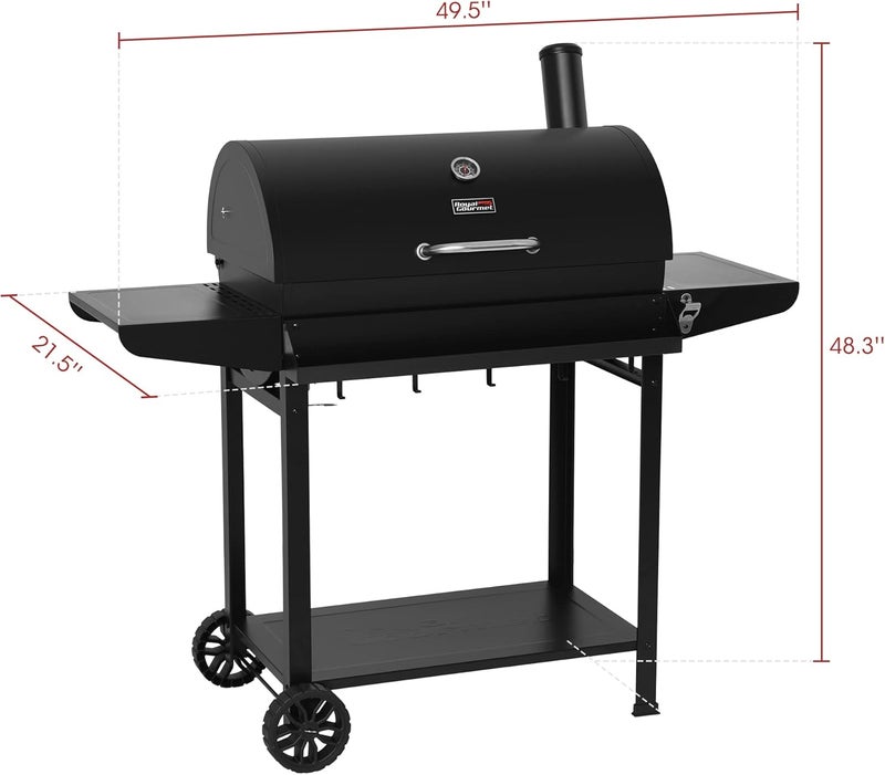 Royal Gourmet 30-Inch Barrel Charcoal Grill - Image 3