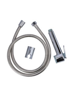 Geepas Chrome Shattaf Set- GSW61104| Soft Spray, Non-Stop Water Jet With Easy to use Mechanism| High-Quality ABS Material And High Grade Chrome, 1/2" Standard Connector| For Bathroom Use| Silver