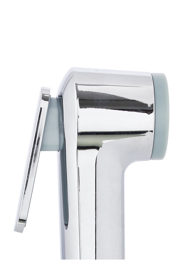 GEEPAS - Geepas Chrome Shattaf Set- GSW61104| Soft Spray, Non-Stop Water Jet With Easy to use Mechanism| High-Quality ABS Material And High Grade Chrome, 1/2" Standard Connector| For Bathroom Use| Silver - Image 1