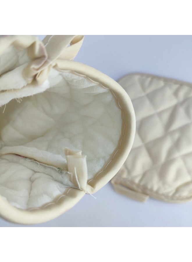 2-Piece Kitchen Gloves Set – Padded Linen Heat Protection for Hands - Image 4