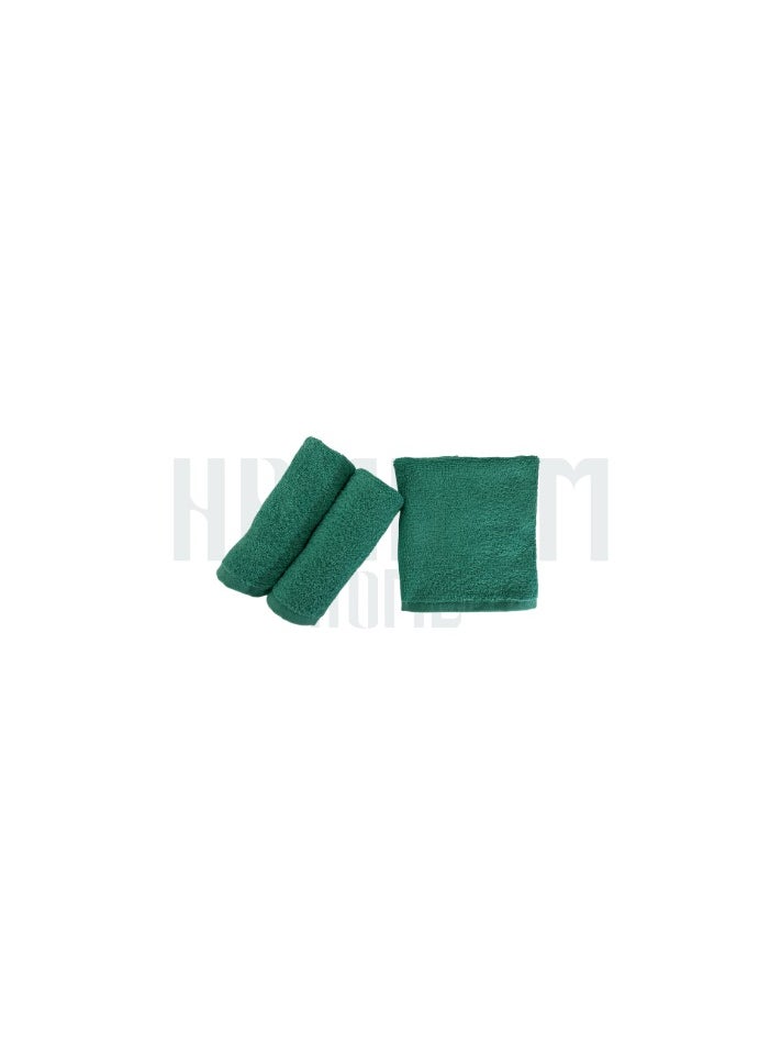 HAMMAM Towel 100% Cotton From Hammam Home 30*30 Color green 