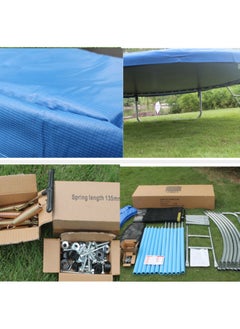 Generic Trampoline For Kids with Safety Fence Protection Net Fitness Bounce Net Outdoor Jumping Bed Parent-child Game Fitness Equipment 6FT  - Image 4
