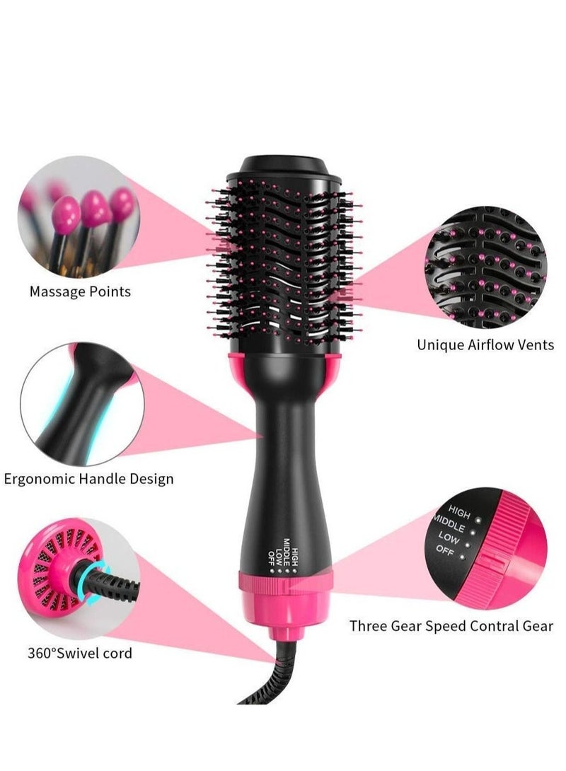 Hot Hair Brush For Women/Hair Dryer Brush & Volumizer Professional Brush Hairdryer Hot Comb Hair Blower and Styler (Black) - Image 4
