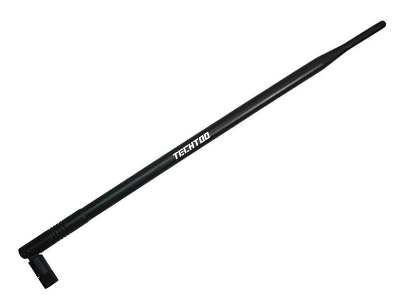 TECHTOO 9dBi Omni WiFi Antenna with RP-SMA Connector for Wireless Network Router/USB Adapter/PCI PCIe Cards/IP Camera/Wireless Range Extender(1-Pack) - Image 1