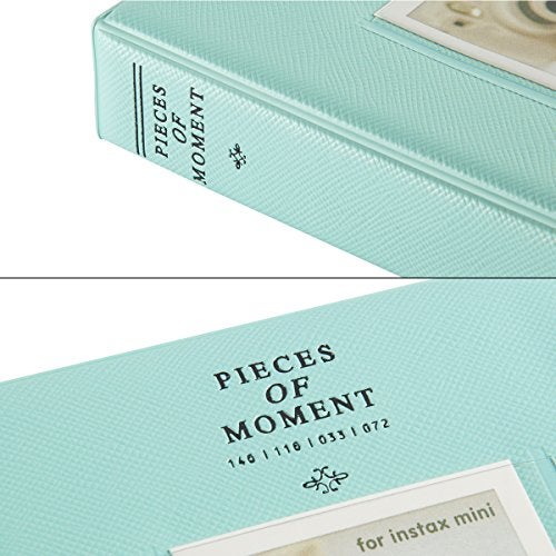 CAIUL [Instax Mini 9 Photo Album] Compatible Pieces of Moment Book Album for Films of Fujiflm Instax Mini 7s 8 8+ 9 25 26 50s 70 90 (64 Photos, Ice Blue) - Image 5