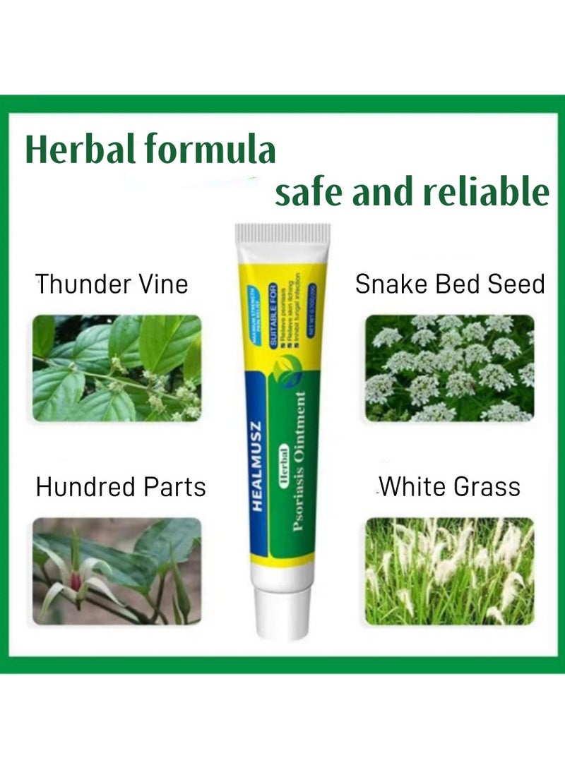 HEALMUSZ Herbal Psoriasis & Eczema Cream: Soothing Body Moss Therapy for Itchy Skin Relief  - Image 3