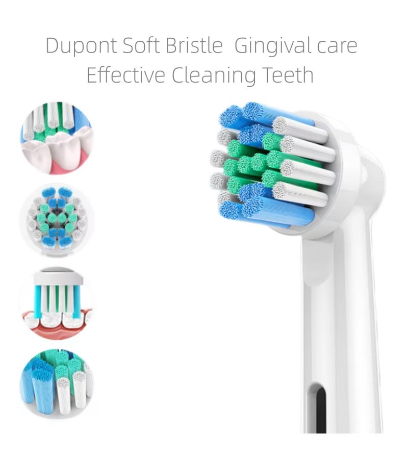 3D Rotating Sonic Brush Head 4 Pcs Replacement For Electric Toothbrush Accessories Economical Durable For Home Travel - Image 4