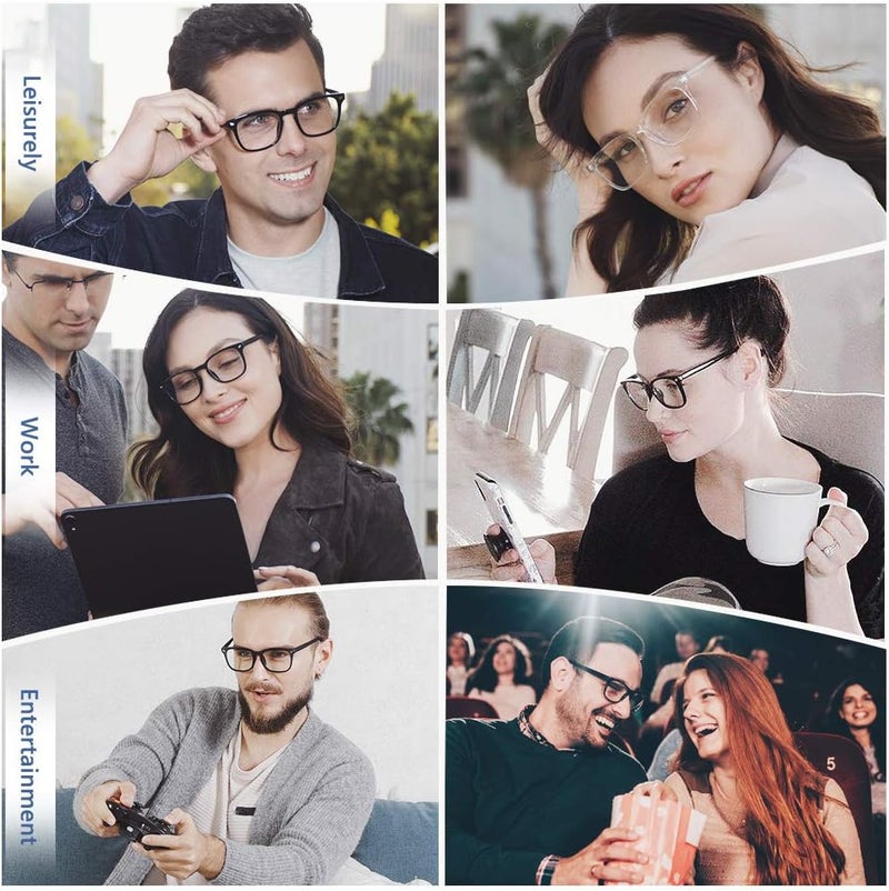 Cyxus Blue Light Glasses for Men Women Reduce Eye Strain UV Blocking for Computer Screen 8082 - Image 3