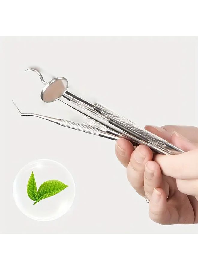 4pcs Stainless Steel Portable Toothpick Set With Teeth Cleaning Tools And Storage Box - Image 5