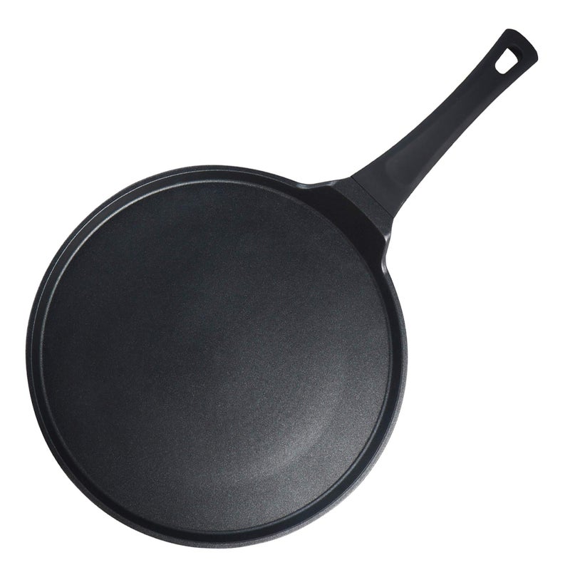 S·KITCHN Crepe Pan Nonstick Dosa Pan, Tawa Pan for Roti Indian, Non-Stick Pancake Griddle Compatible with Induction Cooktop, Comal for Tortillas, Griddle for Stove Top - 12.5 IN - Image 1