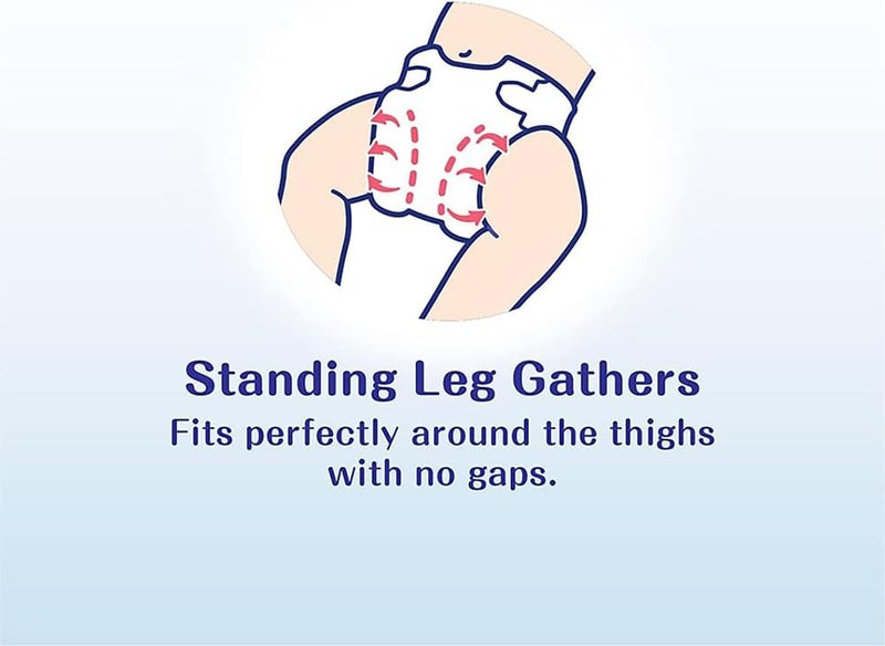 Moony Baby Diapers for Newborns 152 Count 2 Packs of 76  Made in Japan Soft on Tummy Wetness Indicator Gentle Materials Parallel Import - Image 2