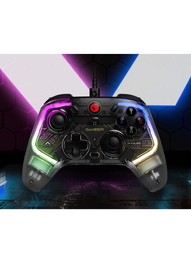 Gamepad GameSir Kaleid Wired Game Controller for Xbox Series X/S, Xbox One, Windows 10/11 & Steam, Plug and Play Gaming Gamepad, Transparent Video with Hall Effect Joysticks/Hall Trigger