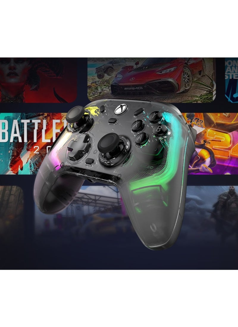 Gamepad GameSir Kaleid Wired Game Controller for Xbox Series X/S, Xbox One, Windows 10/11 & Steam, Plug and Play Gaming Gamepad, Transparent Video with Hall Effect Joysticks/Hall Trigger