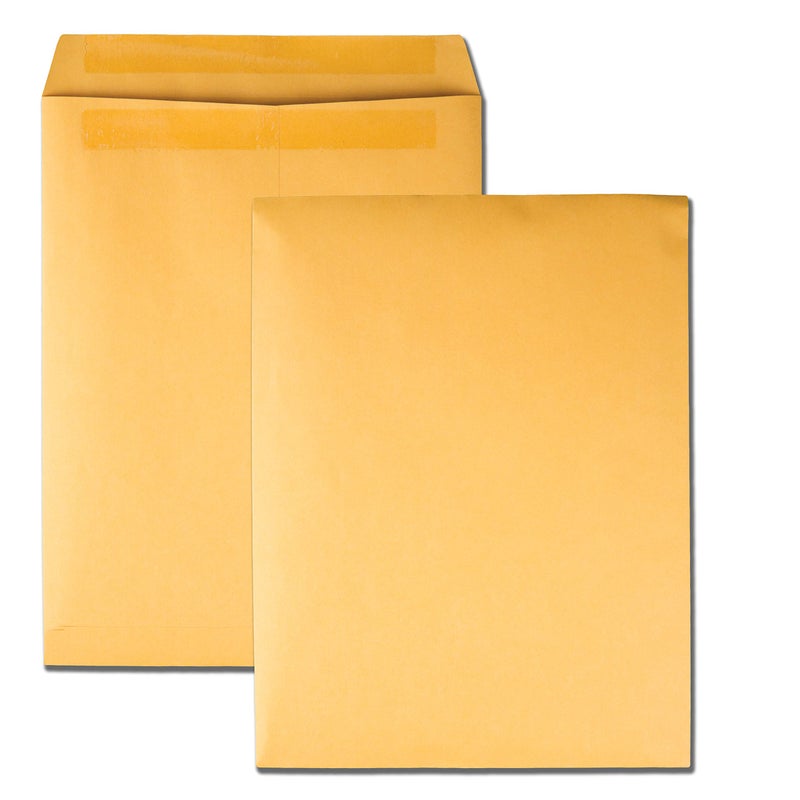 Quality Park Redi-Seal Catalog Envelopes, 10x13, 28lb, Kraft, 100/Box - Image 1