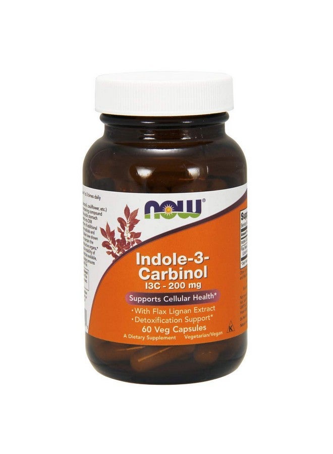 Now Indole-3-Carbinol (I3C) 200 mg - 60 Veg Capsules