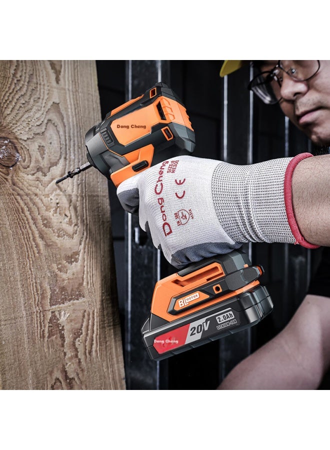 DONG Cheng Dongcheng 20v Brushless Lithium-ion Impact Driver, Rechargeable Mini Electric Drill, Electric Screwdriver, Dcpl02-208d - Image 4