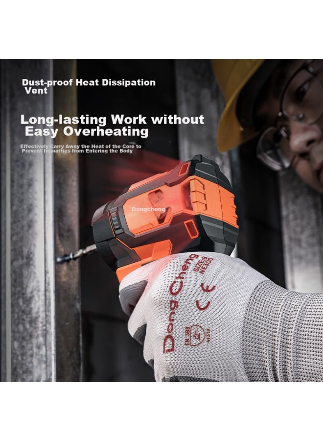 DONG Cheng Dongcheng 20v Brushless Lithium-ion Impact Driver, Rechargeable Mini Electric Drill, Electric Screwdriver, Dcpl02-208d - Image 3