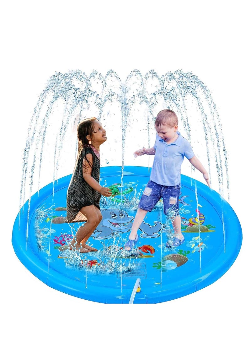 واي آند دي Splash Pad for Kids Outdoor Water Fun 67" Inflatable Play Mat with Sprinklers Age 3-7 Toddler Toy Summer and - Image 1