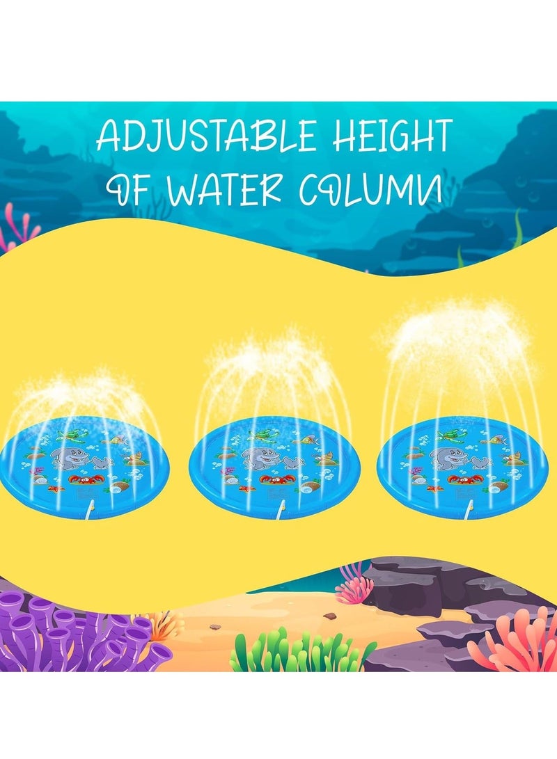 واي آند دي Splash Pad for Kids Outdoor Water Fun 67" Inflatable Play Mat with Sprinklers Age 3-7 Toddler Toy Summer and - Image 5