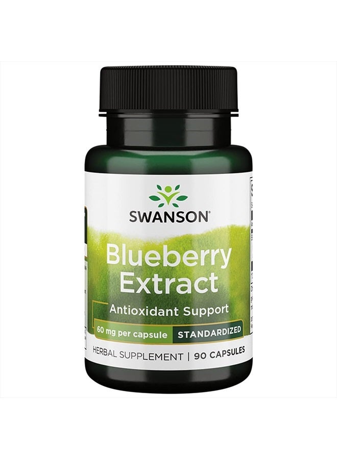 SWANSON Blueberry Leaf Extract 60 Milligrams 90 Capsules - Image 1