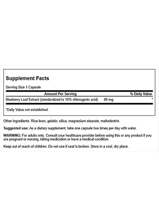 SWANSON Blueberry Leaf Extract 60 Milligrams 90 Capsules - Image 2