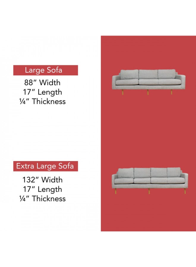 LAMINET Deluxe Extra Thick Sagging Furniture Cushion Support Insert| Seat Saver| New and Improved| Extend The Life of Your Sofa| 60% Thicker - Sofa - 17" L x 66" W - Image 5