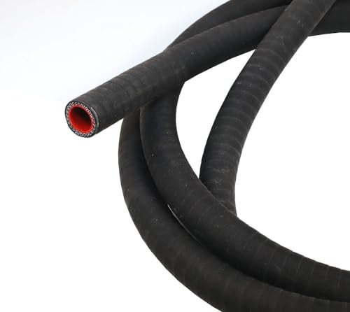 TenKeAuto Universal TenKe 5FT High Performance 3Ply Reinforced Radiator Coolant Hose 10mm 38 ID Silicone Hose Coupler Tube Matt Surface 10mm ID Black - Image 3
