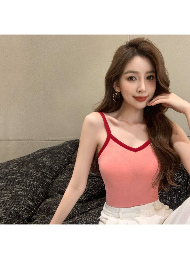 Modal Simple Color-Blocking Sleeveless Tank Top For Women, Comfortable Base Layer, Versatile For Outer Wear - Image 4