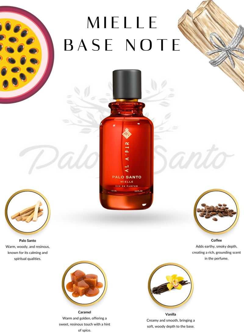 العافر عطر الفير بالو سانتو مييل - عطر حلو، فاكهي وزهري للرجال والنساء | عطر فاخر يدوم طويلاً - 100 مل - Image 2
